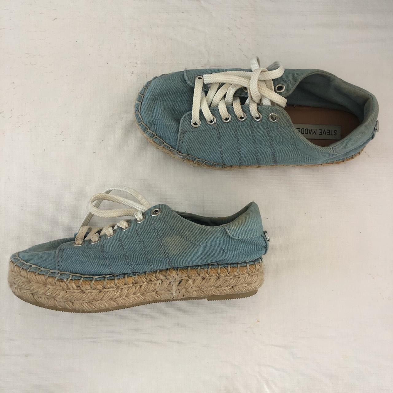 Denim platform sneakers - Depop