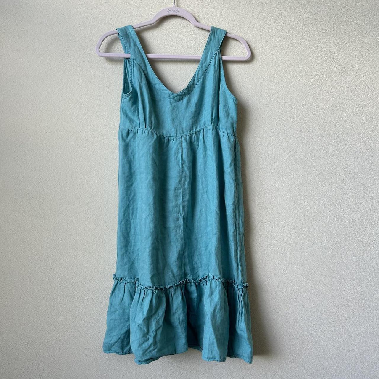 Blue flowy dress - $12 - Mossimo - 17 inches... - Depop