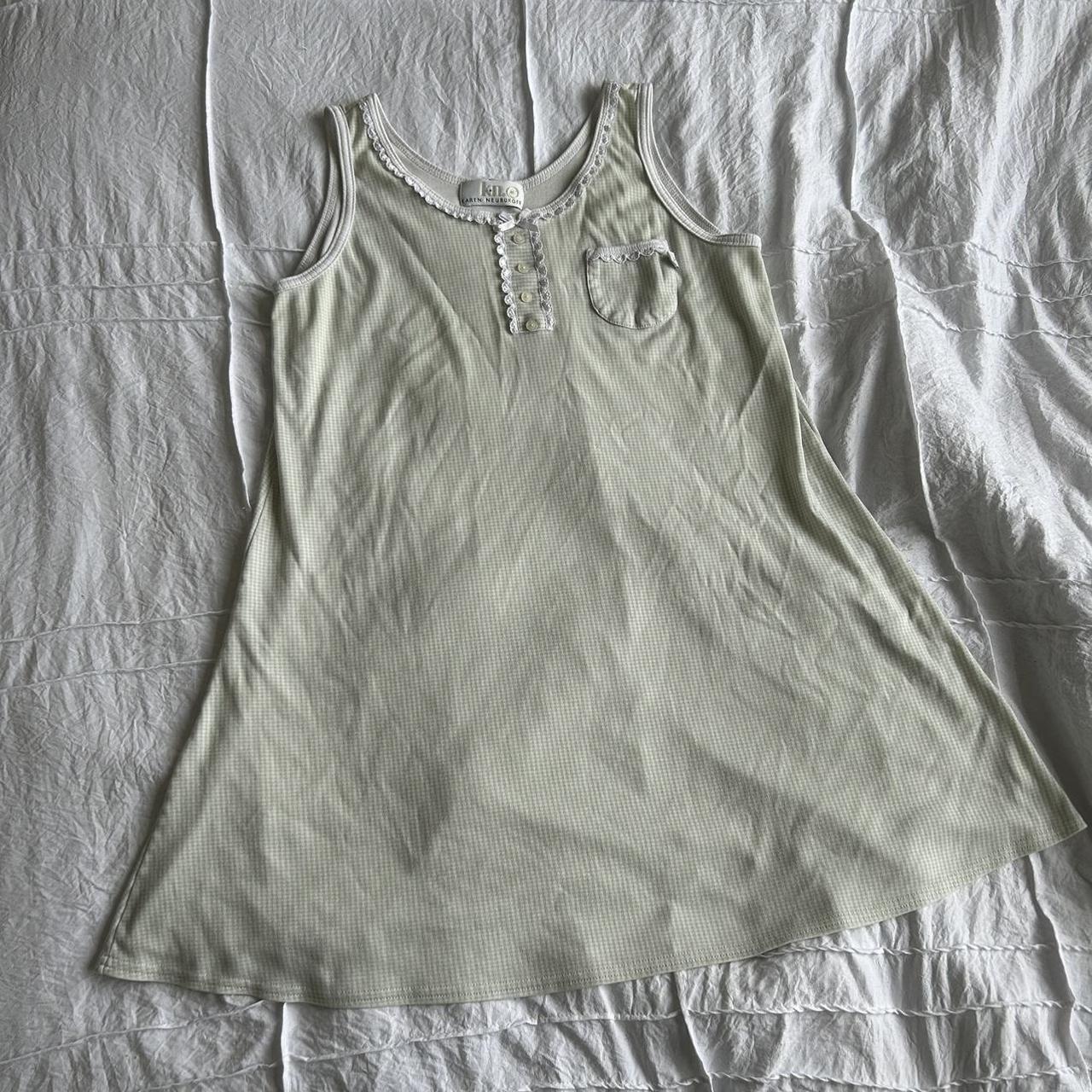 vintage coquette dress 🪻 size womens large - fits... - Depop