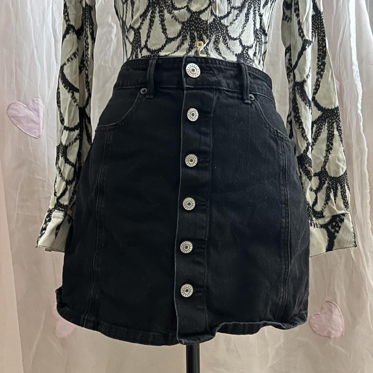 Button up shop skirt american eagle