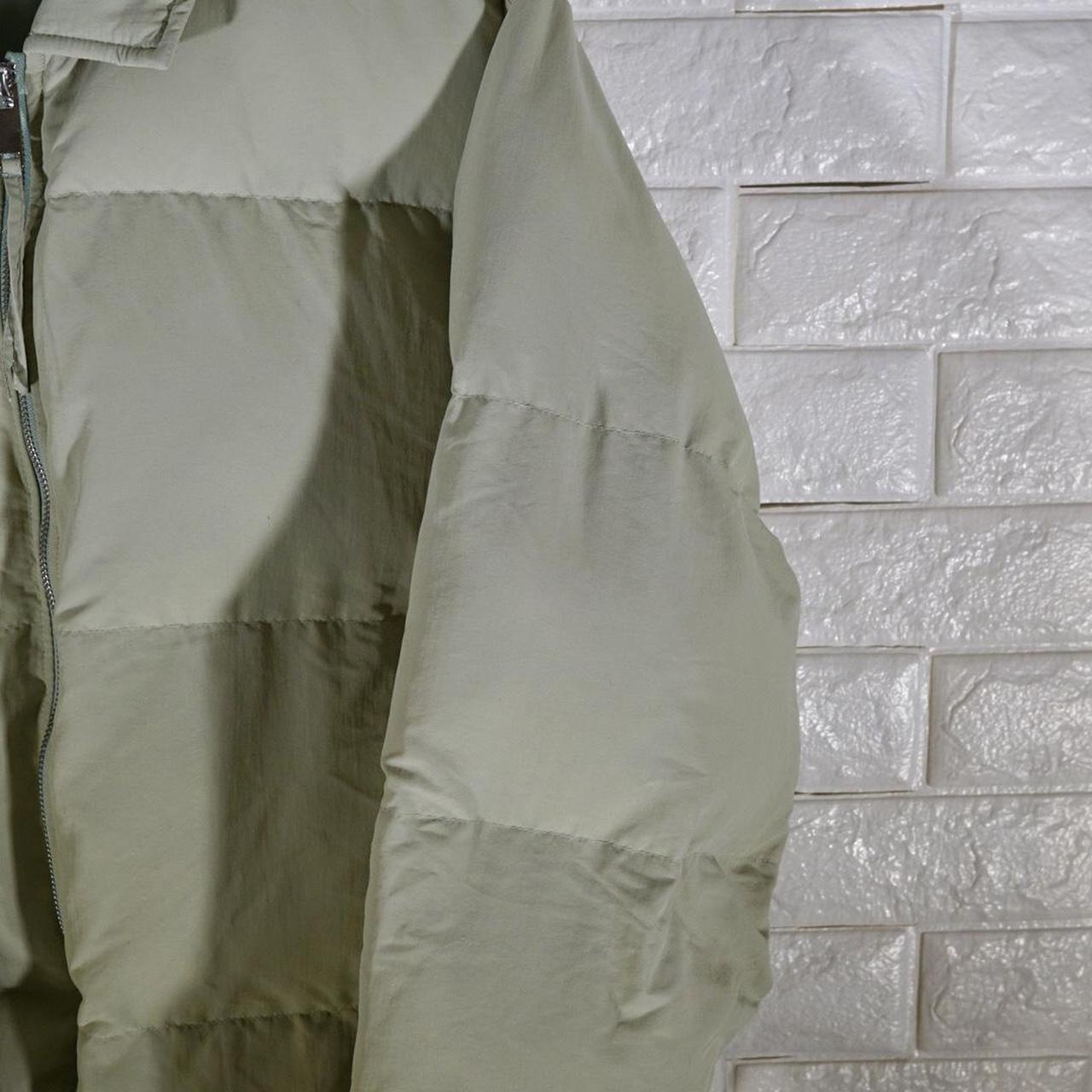 MINT GREEN PUFFER JACKET Depop