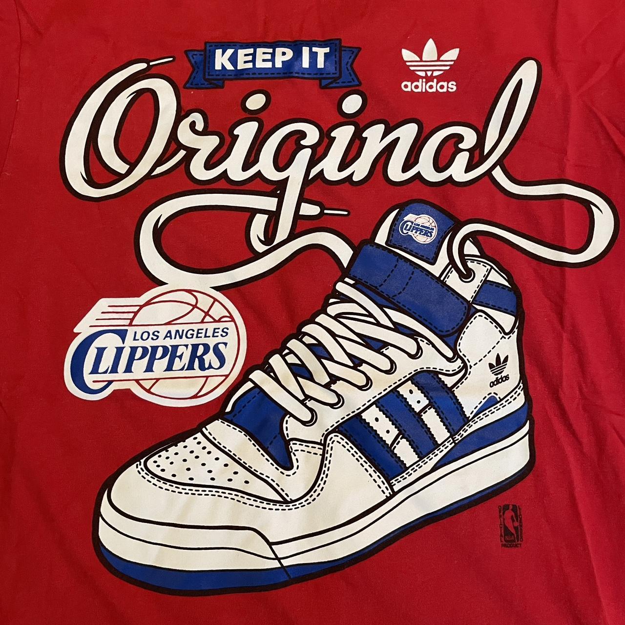 Vintage Los Angeles Clippers Adidas Originals red | Depop Vintage Los Angeles Clippers Adidas Originals red | Depop