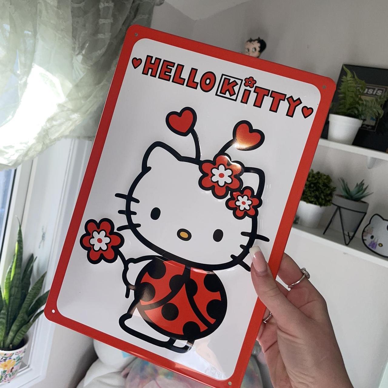 Hello Kitty wall sign - Stand or hang wall sign - Depop