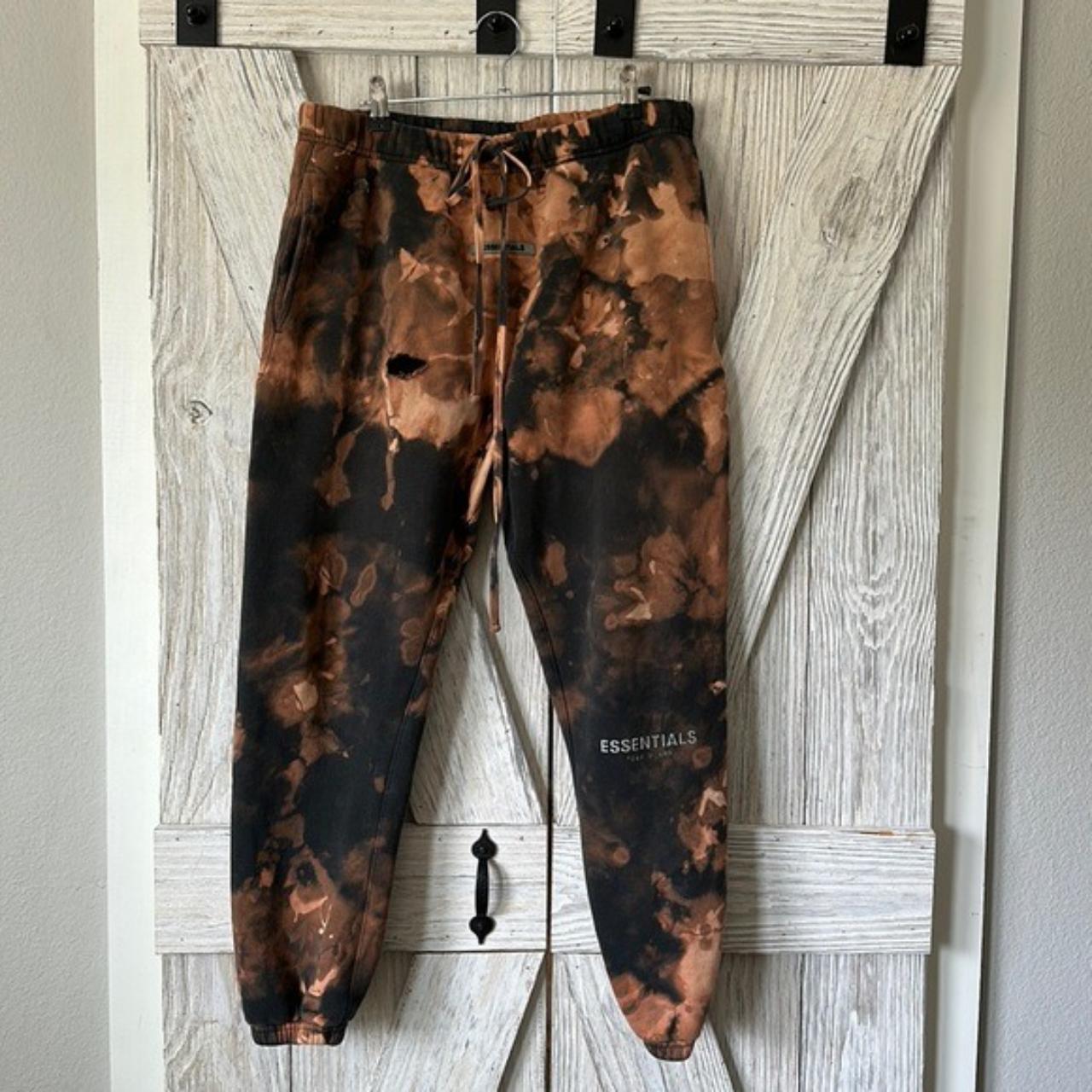 Bleached black sweatpants hot sale