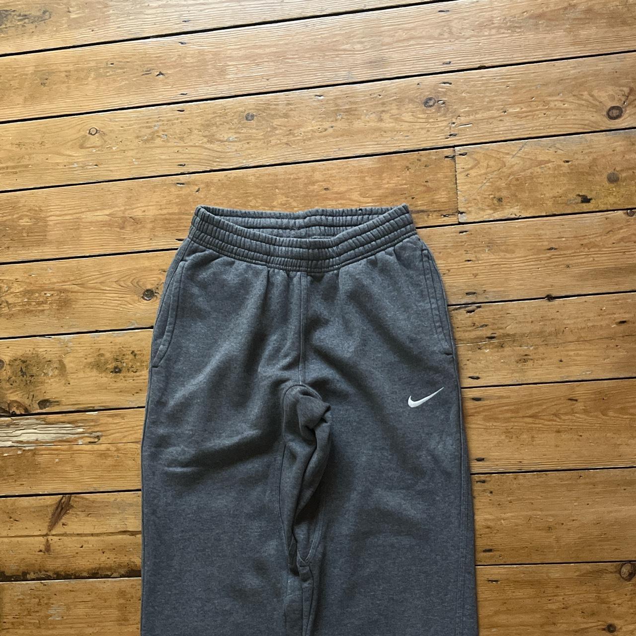 Super sick vintage baggy Nike fleeced joggers in... - Depop