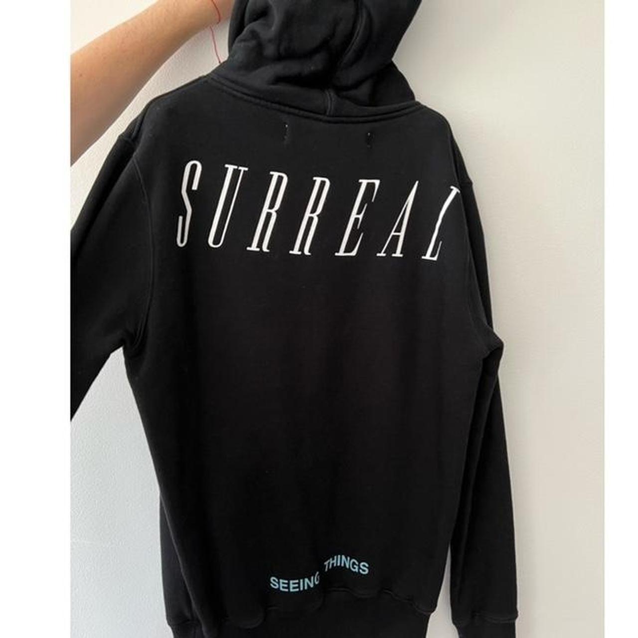 Off white surreal hoodie🖤 Never Open to... - Depop