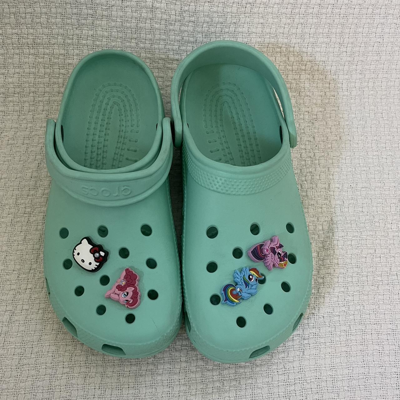 Turquoise Crocs • comes with my little pony +... - Depop