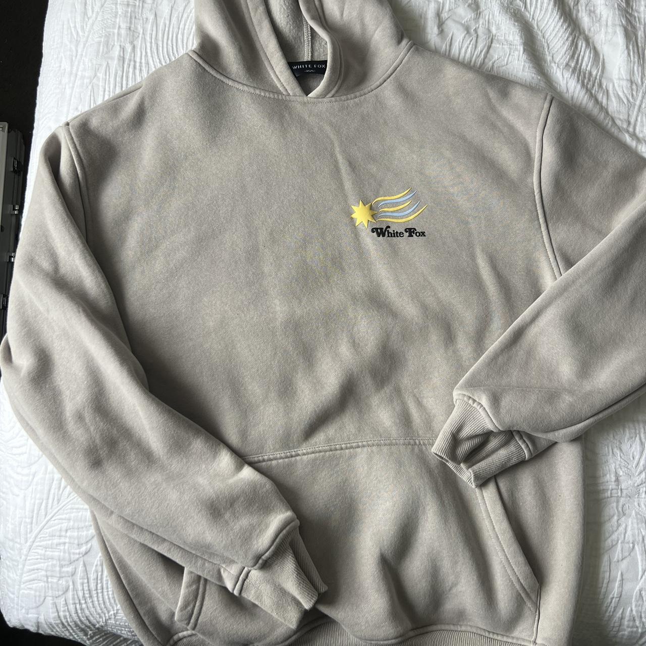 White fox hoodie Worn a few times Size XS/S Depop