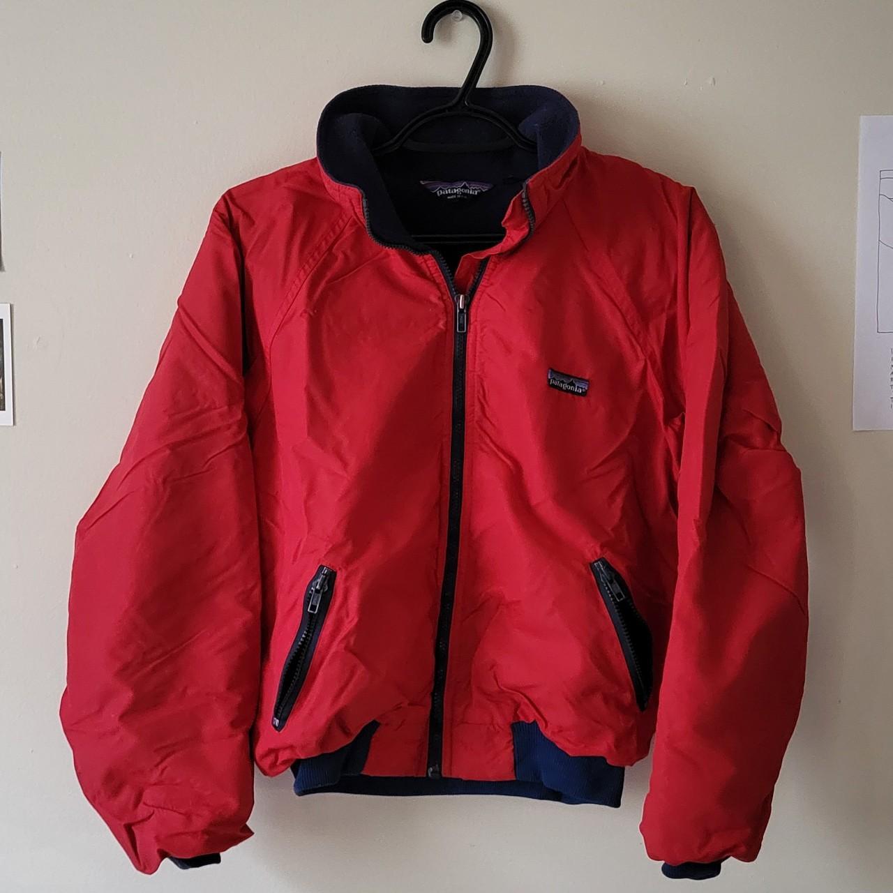 red Patagonia jacket complete fleece lining. fits... - Depop