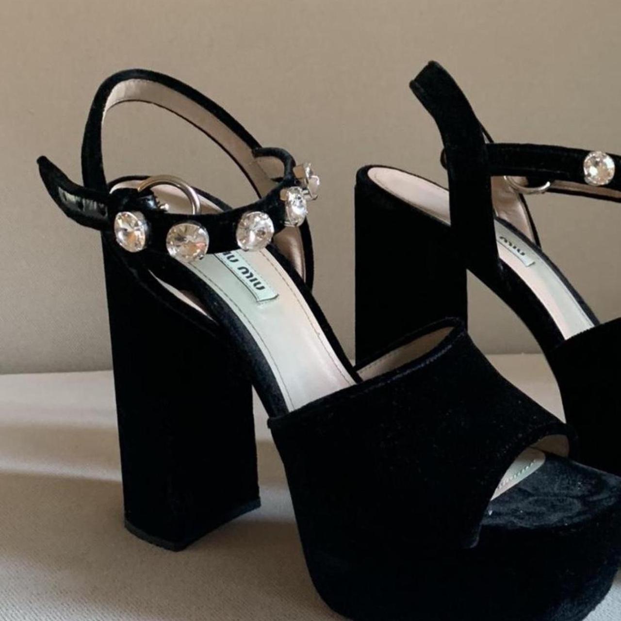 Miu miu platform sales heels