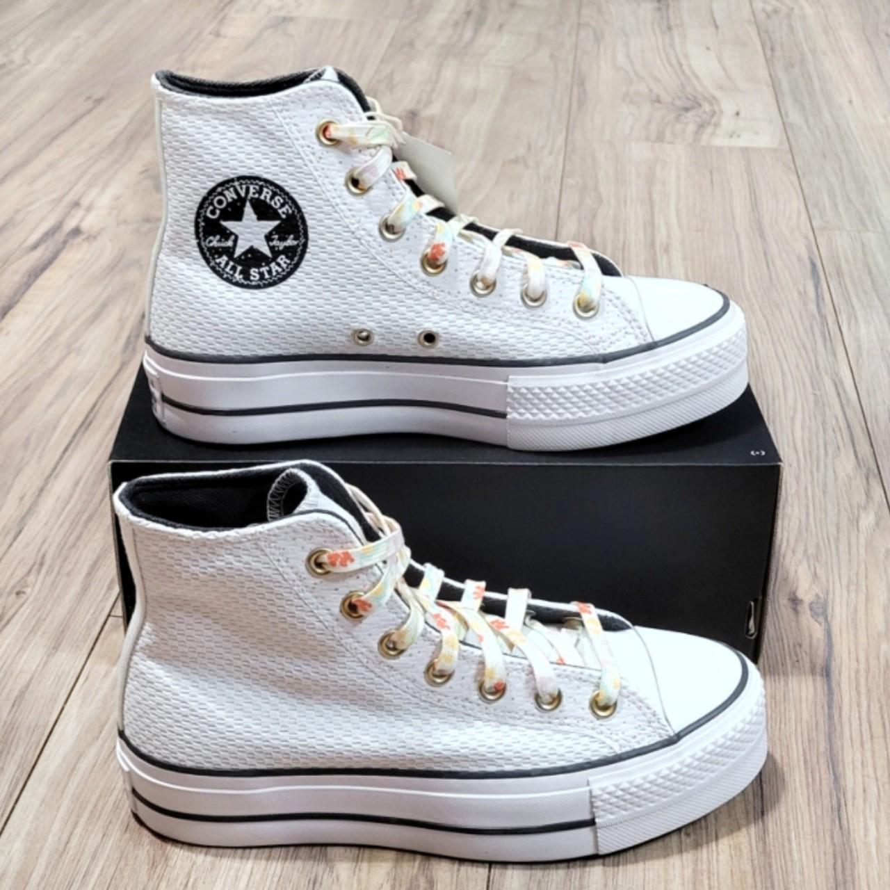 White leather clearance converse 6.5