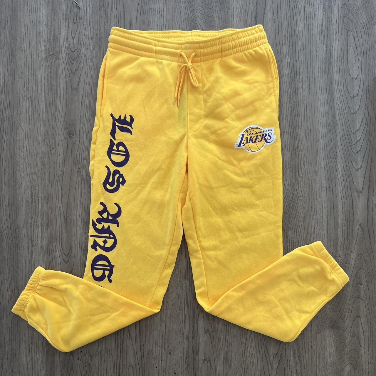 Yellow lakers online sweatpants