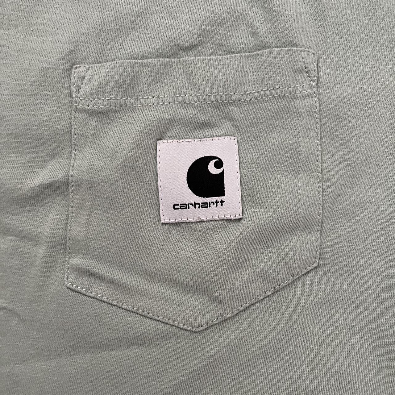 Mint green carhartt t shirt Great condition worn a... - Depop