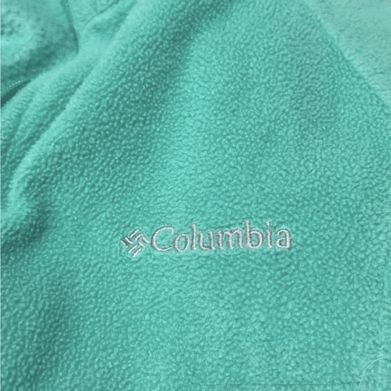 Columbia teal fleece zip up 💚 great condition, so... - Depop