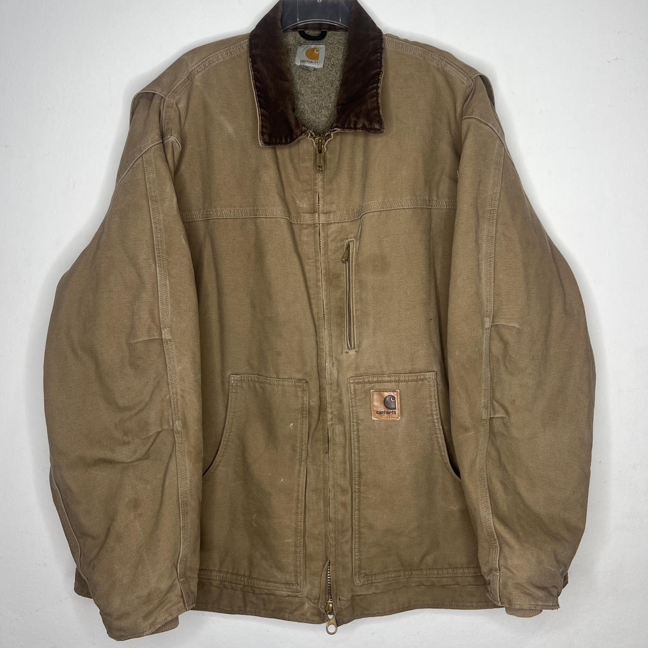 Carhartt C61 FRB Regular sherpa lined jacket 🤎 OPEN... - Depop