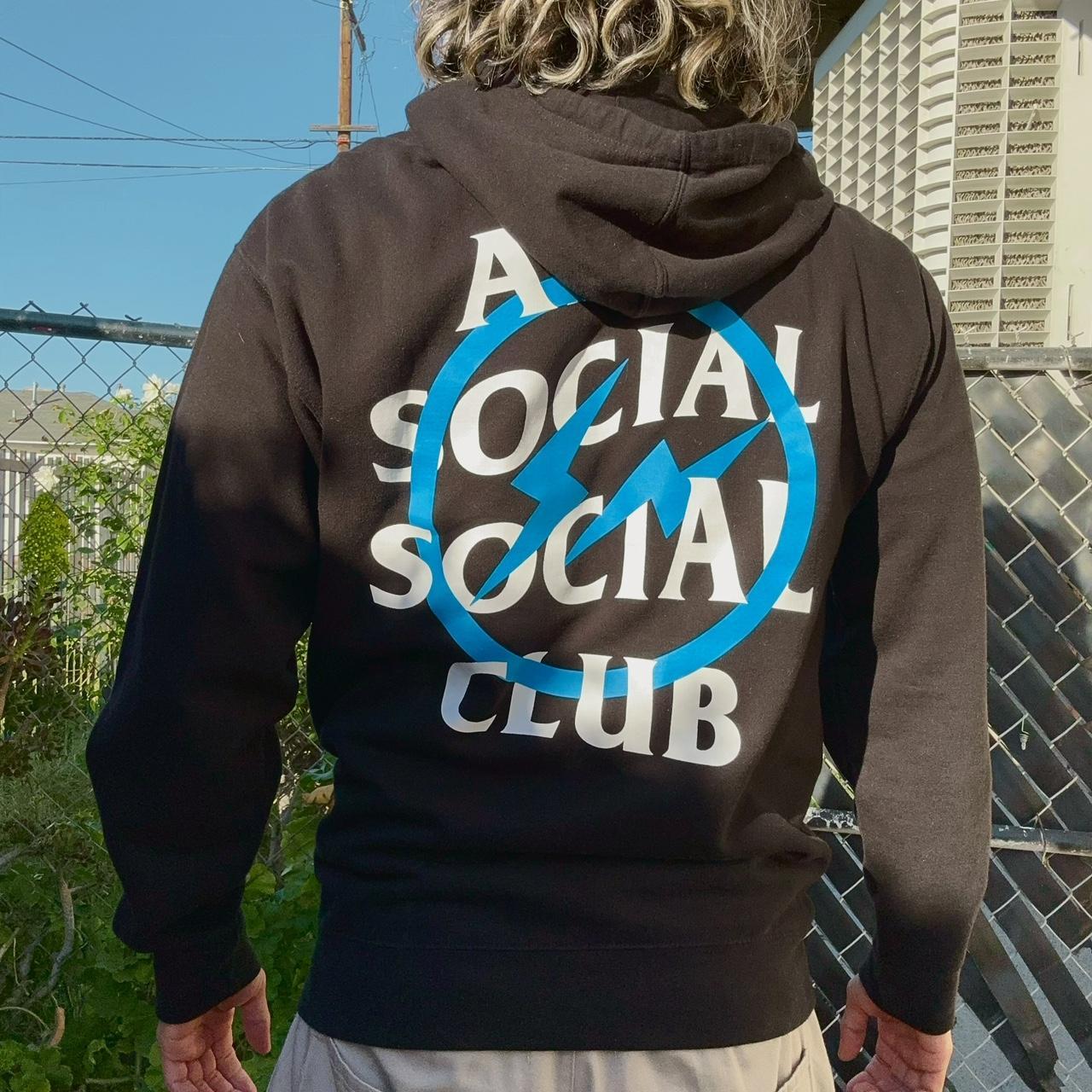 Anti Social Social Club x Fragment Hoodie Mint... - Depop