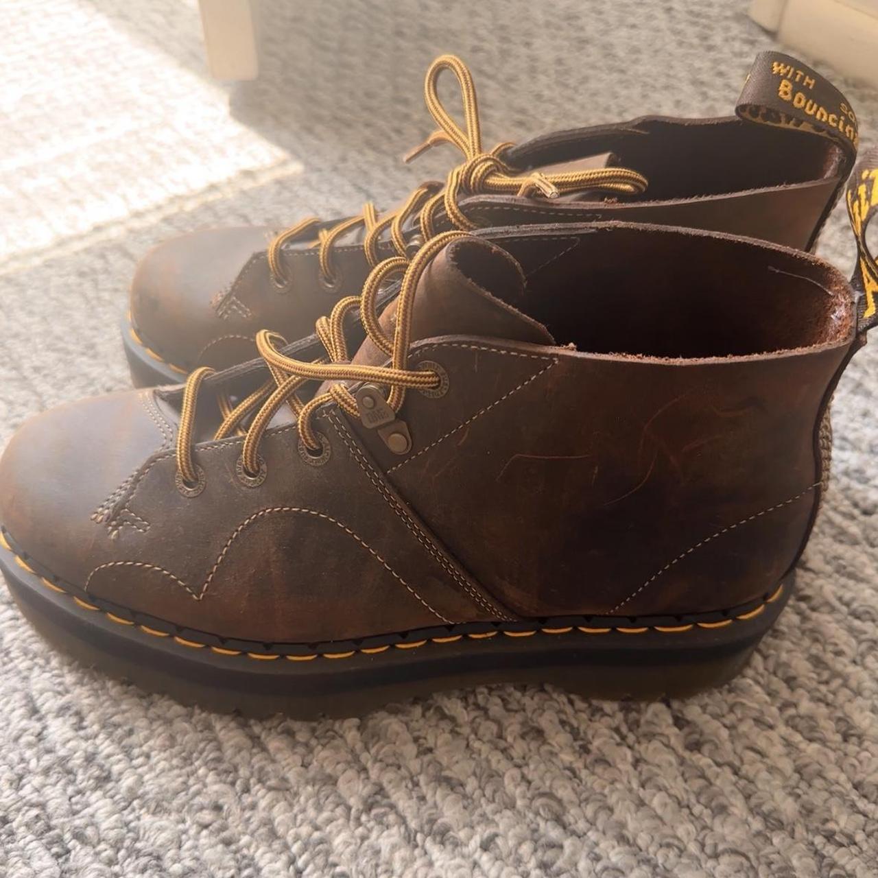 Dr martens church ripple brown best sale