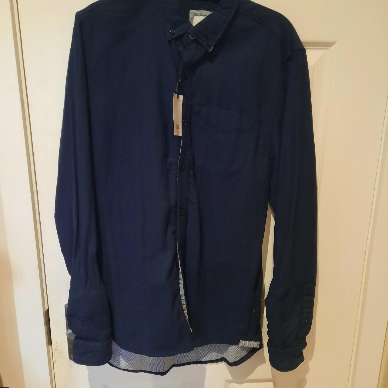 river island navy shirt