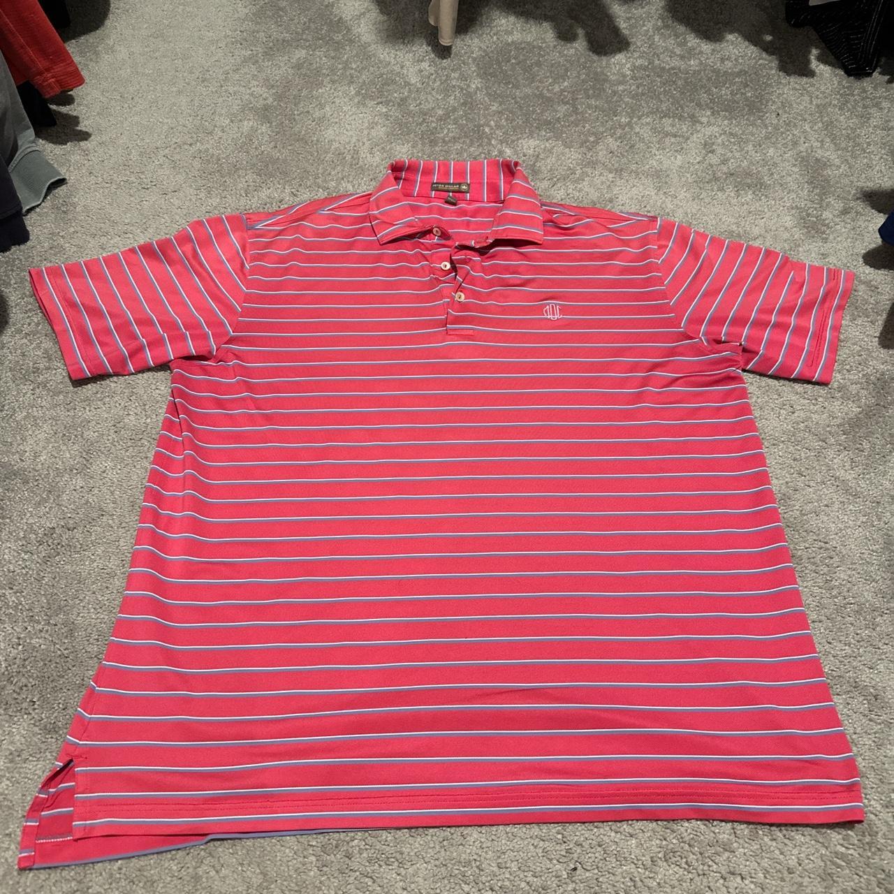 Peter Millar striped polo shirt - Depop