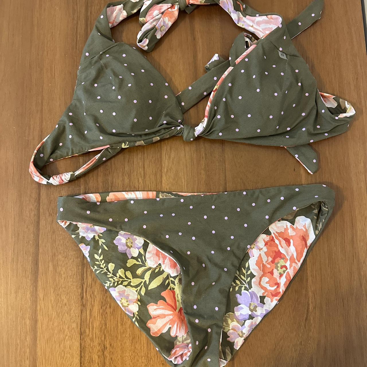 Seafolly Bikini - Reversible Hipster + Halter Bra In... - Depop