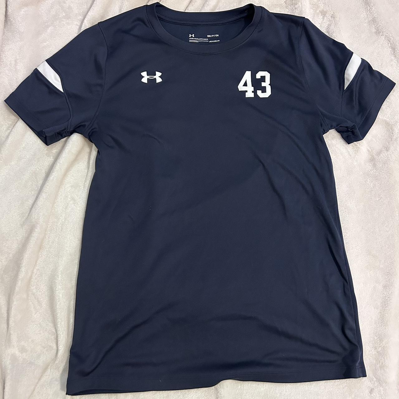 navy soccer jersey 🖤 -size S for women #jersey... - Depop