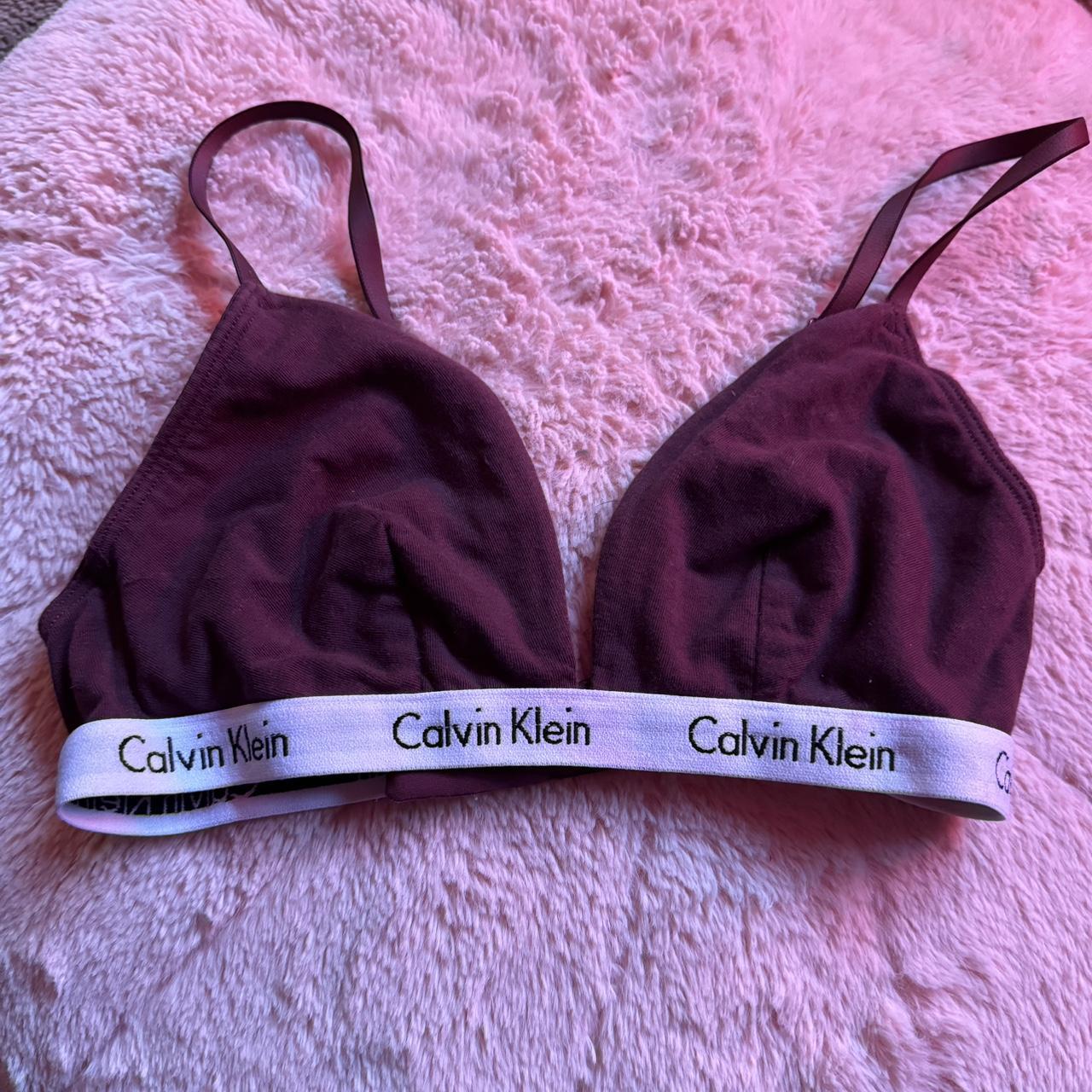 NWT Calvin Klein Bra Bralette and Bikini Purple - Depop
