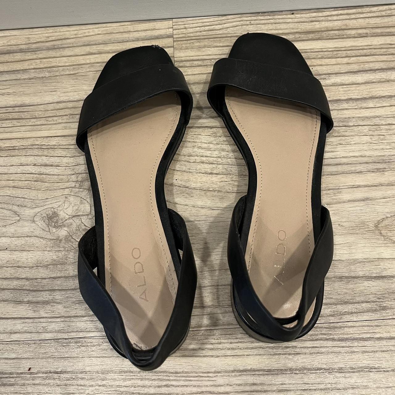 ALDO Women's Black Sandals | Depop