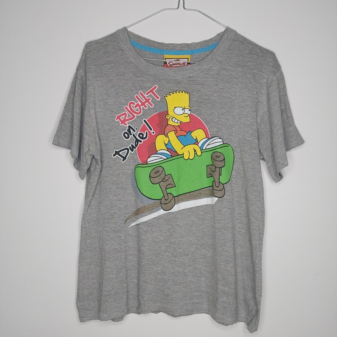 Bart Simpson Skateboard T-Shirt The Simpsons 2009 | Depop
