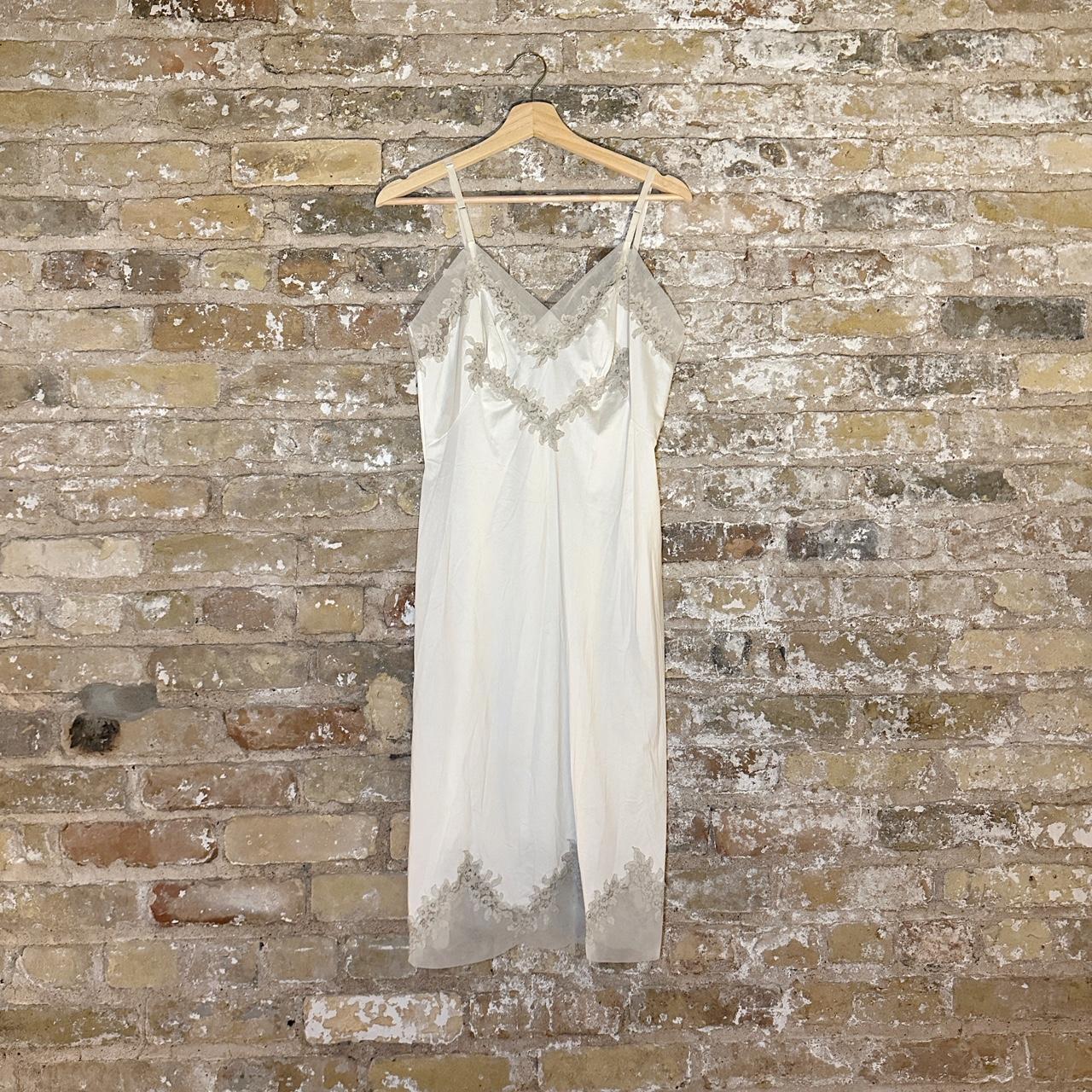 Women's White and Cream Dress | Depop