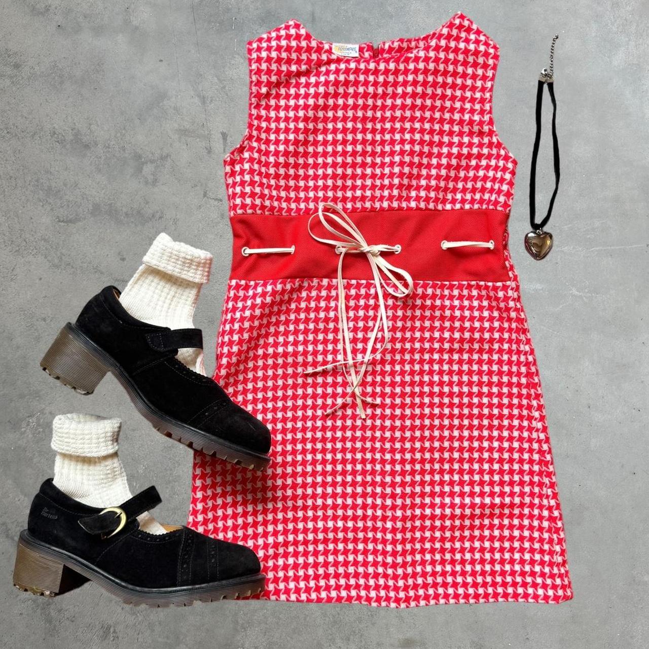 1960’s Mini Dress ୨୧ An adorable cherry red mini... - Depop