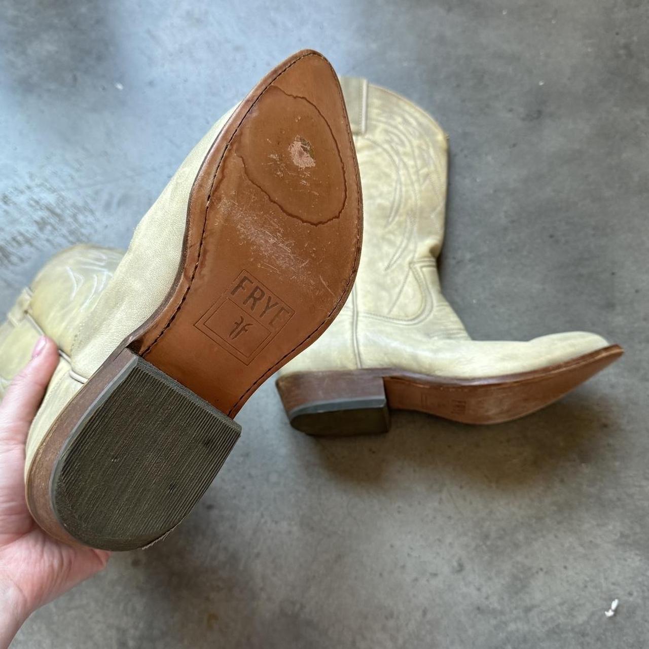 white frye boots