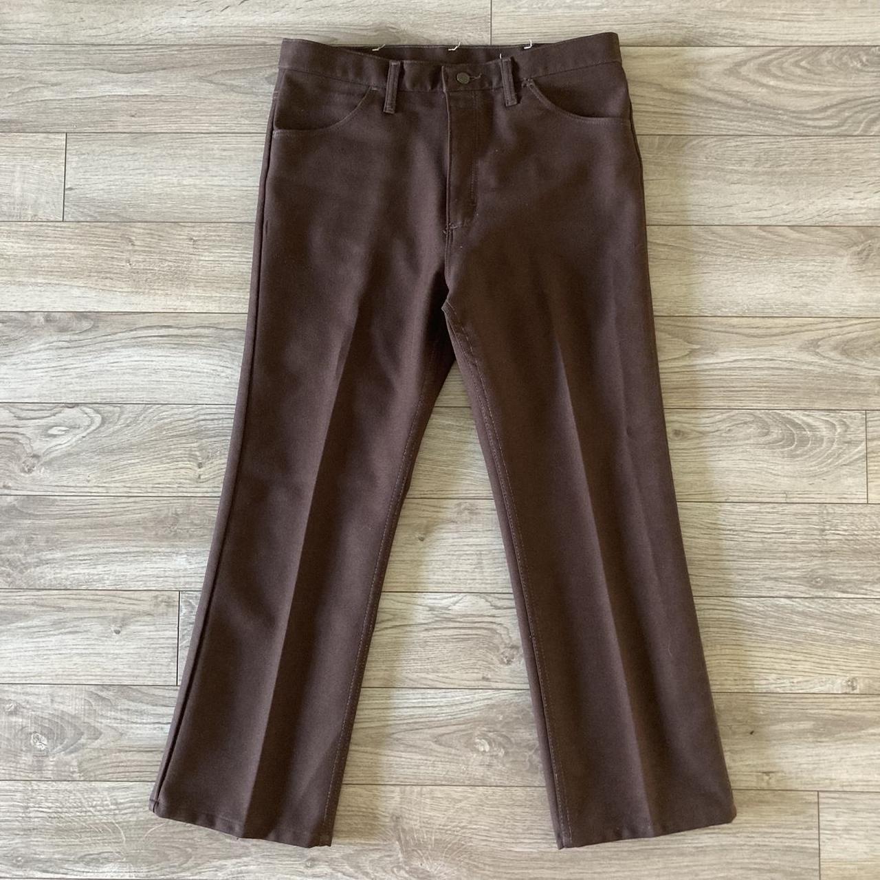 Wrangler Men's Jeans - Brown - 36" – 70s Brown Wr… - image 5