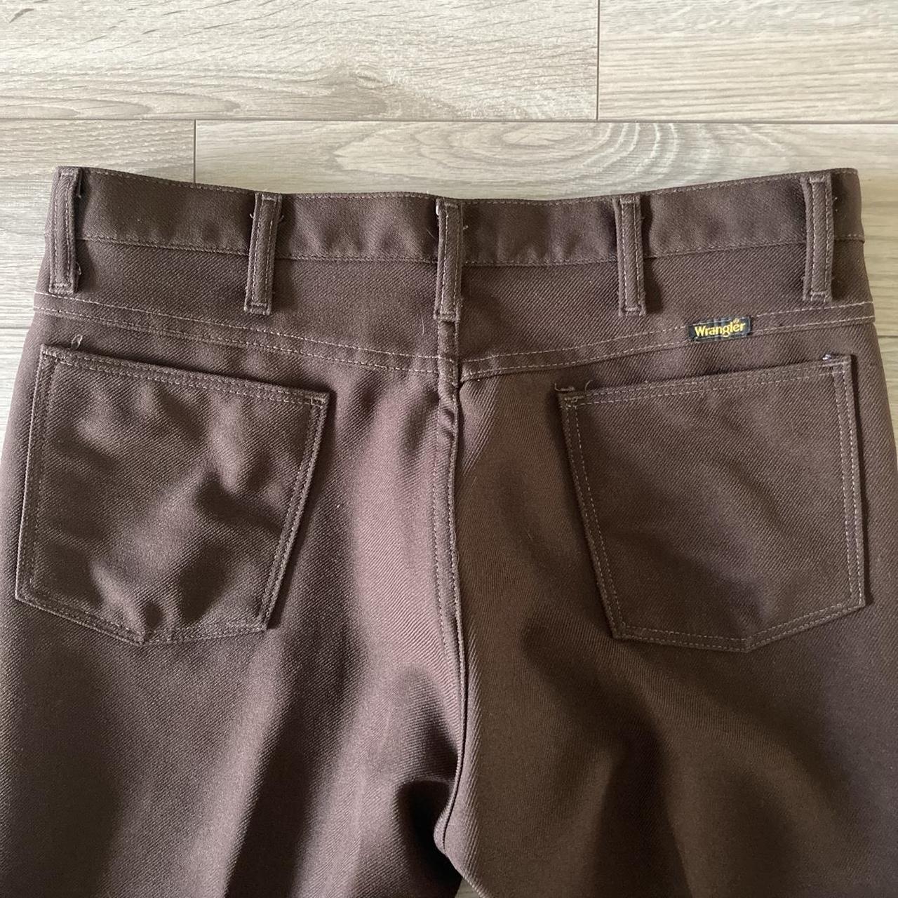 Wrangler Men's Jeans - Brown - 36" – 70s Brown Wr… - image 3