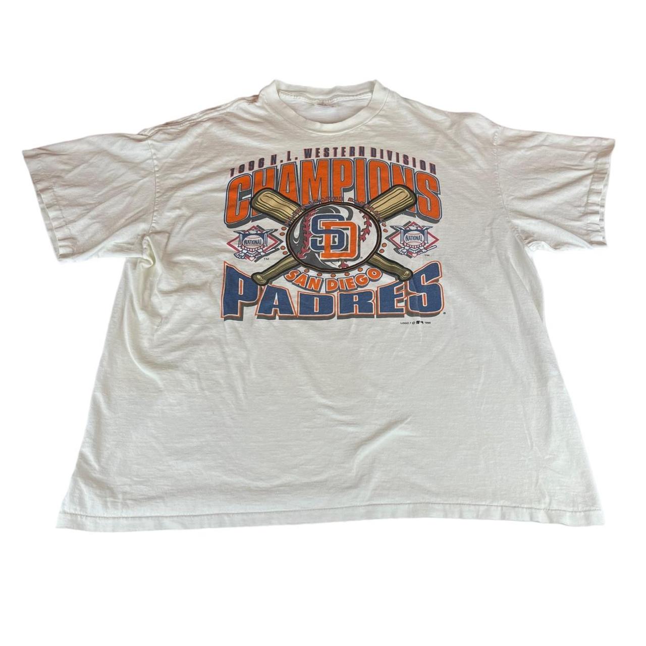 Vintage San Diego Padres 1996 Western Division Champions T