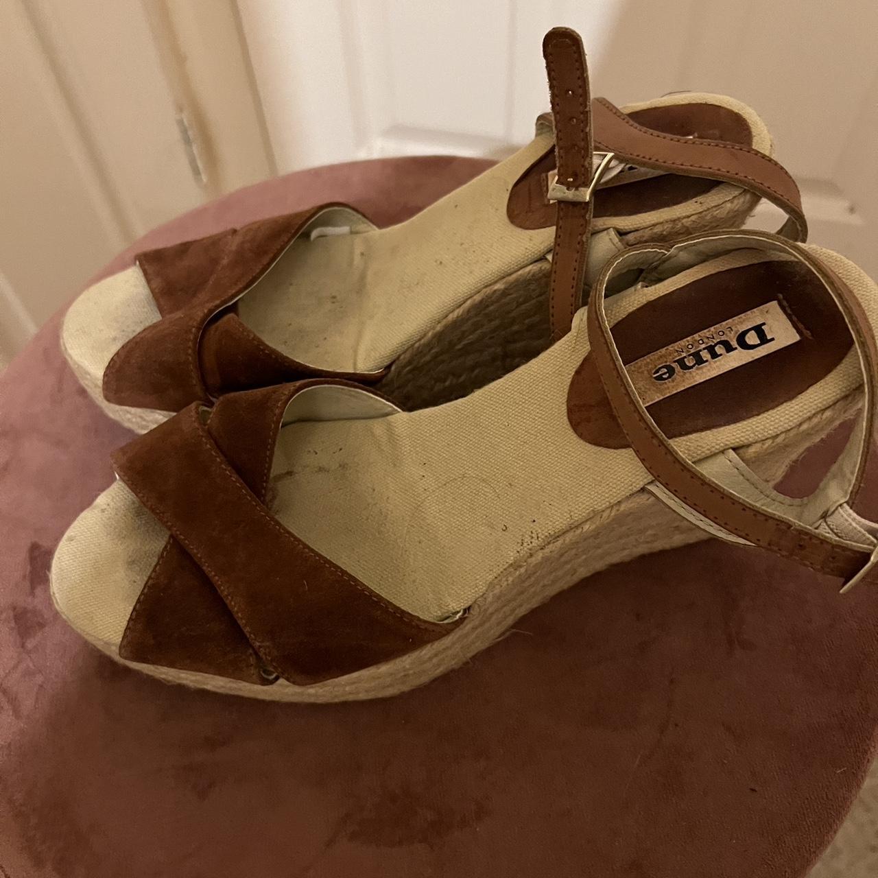 Dune Women's Tan Sandals | Depop