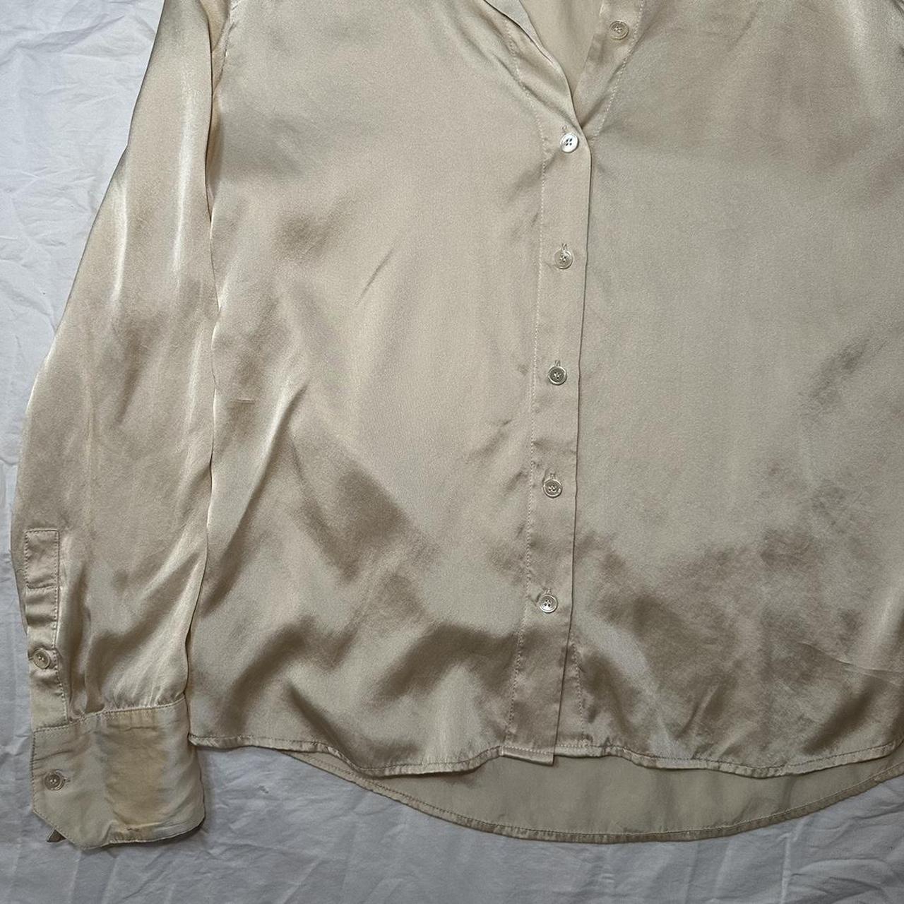 Reformation Women's Cream and Tan Blouse (4)
