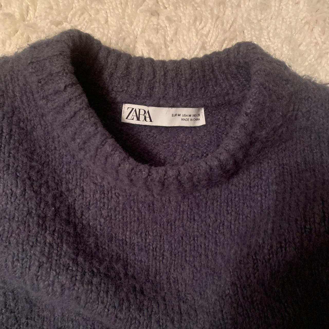 Zara Women's Blue Jumper | Depop