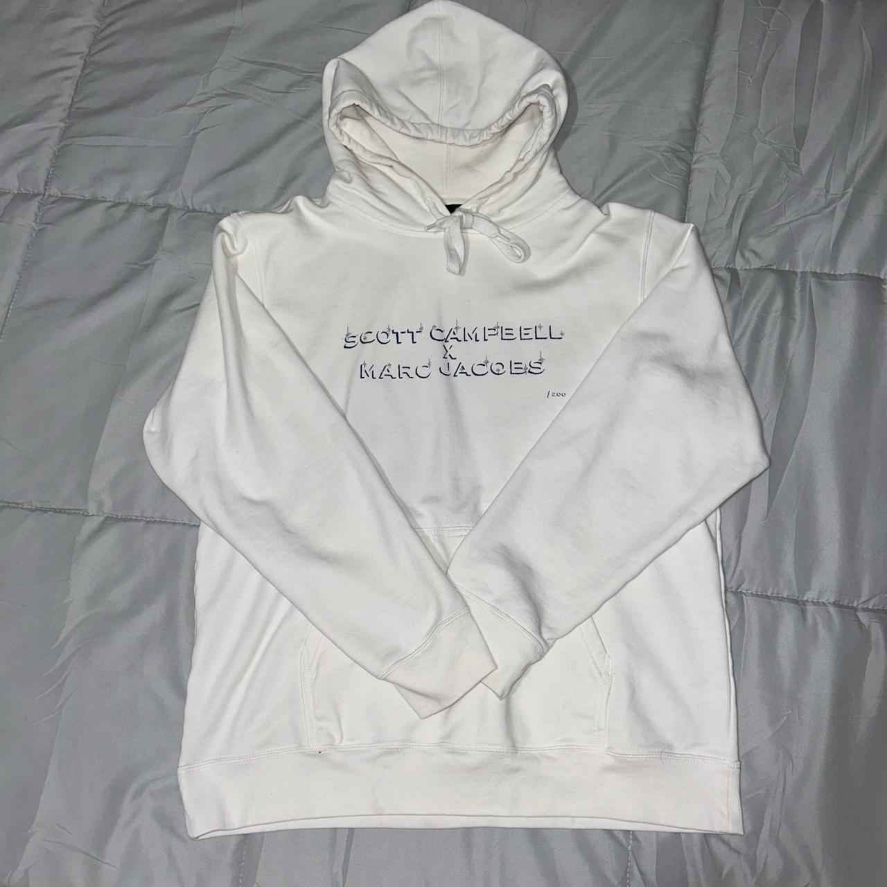 Marc jacobs hot sale white hoodie