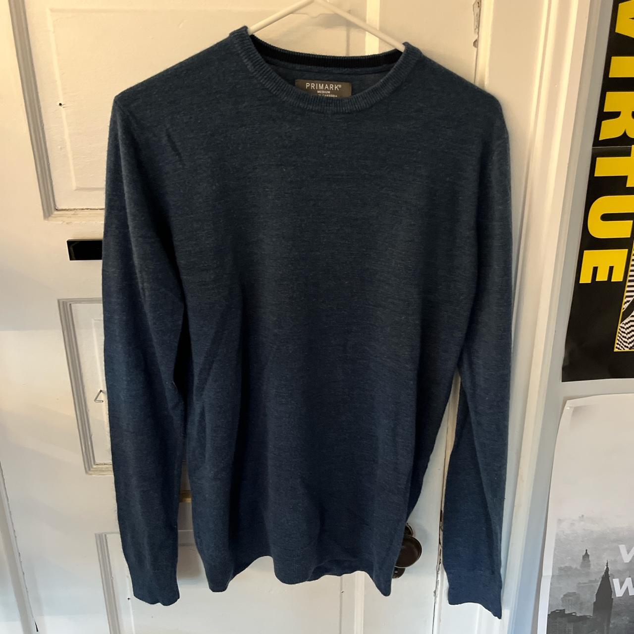 Primark Men's Blue and Navy Jumper | Depop