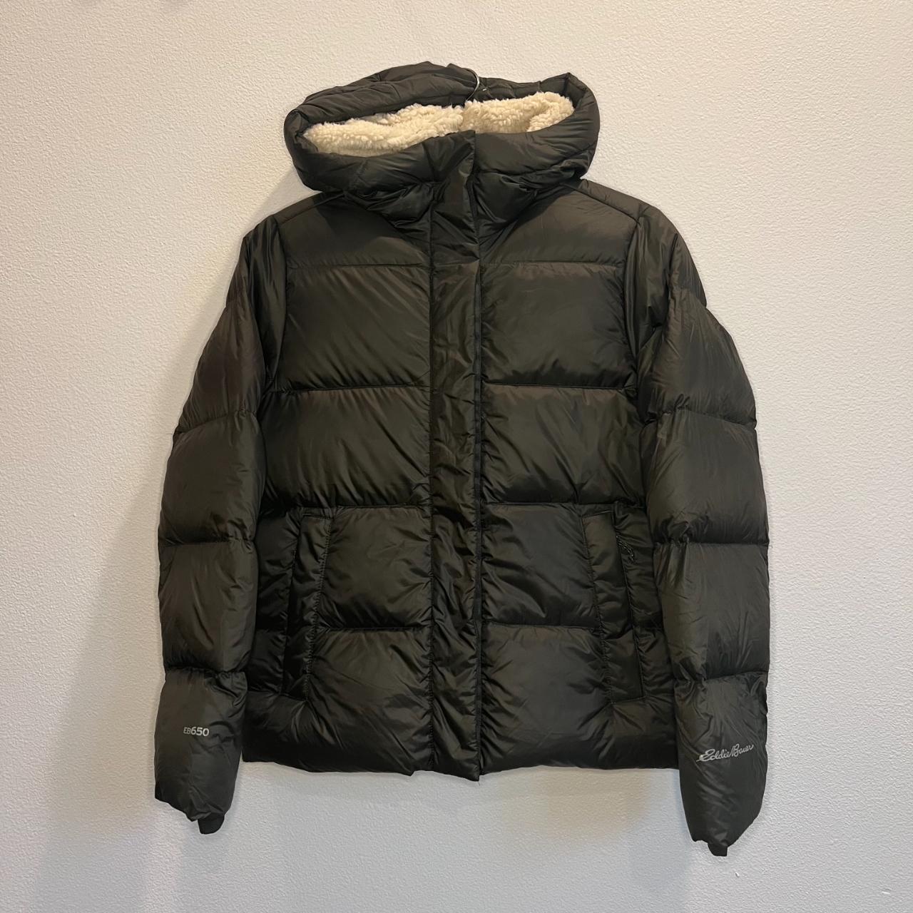 Eddie Bauer Sherpa-Lined Puffer Jacket... - Depop