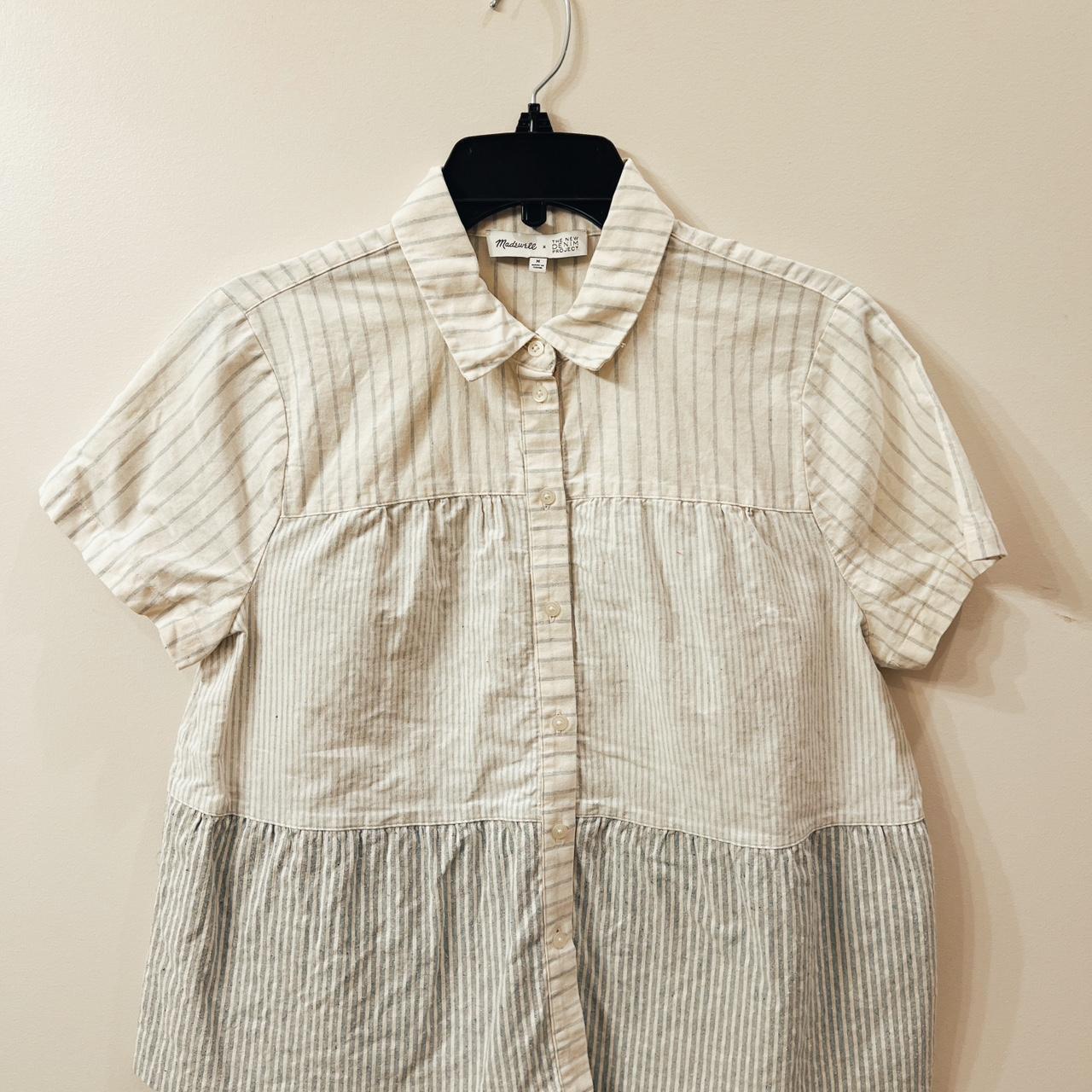 Madewell x The New Denim Project Denim Blouse. From... - Depop