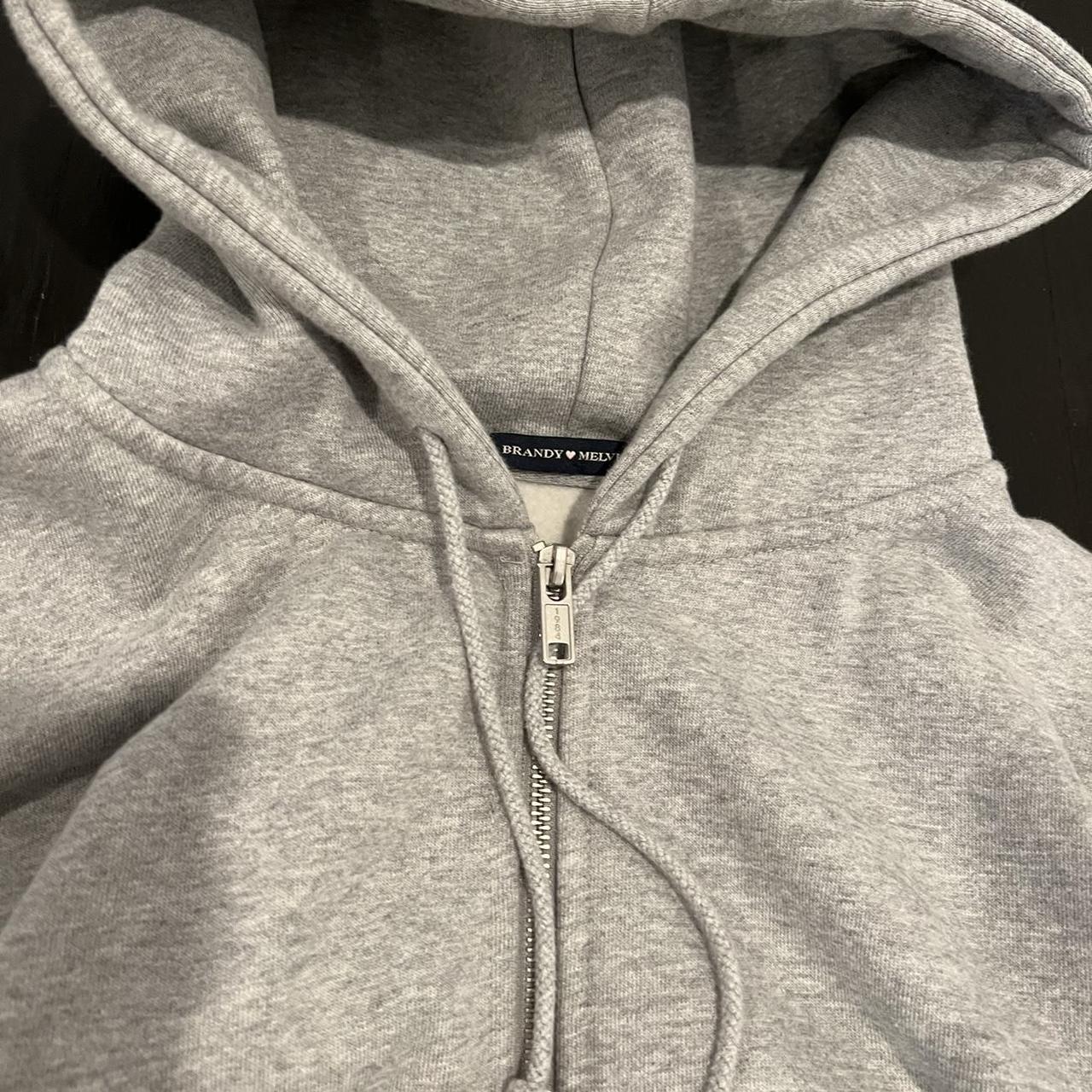 Brandy melville christy grey hoodie Regular fit... - Depop