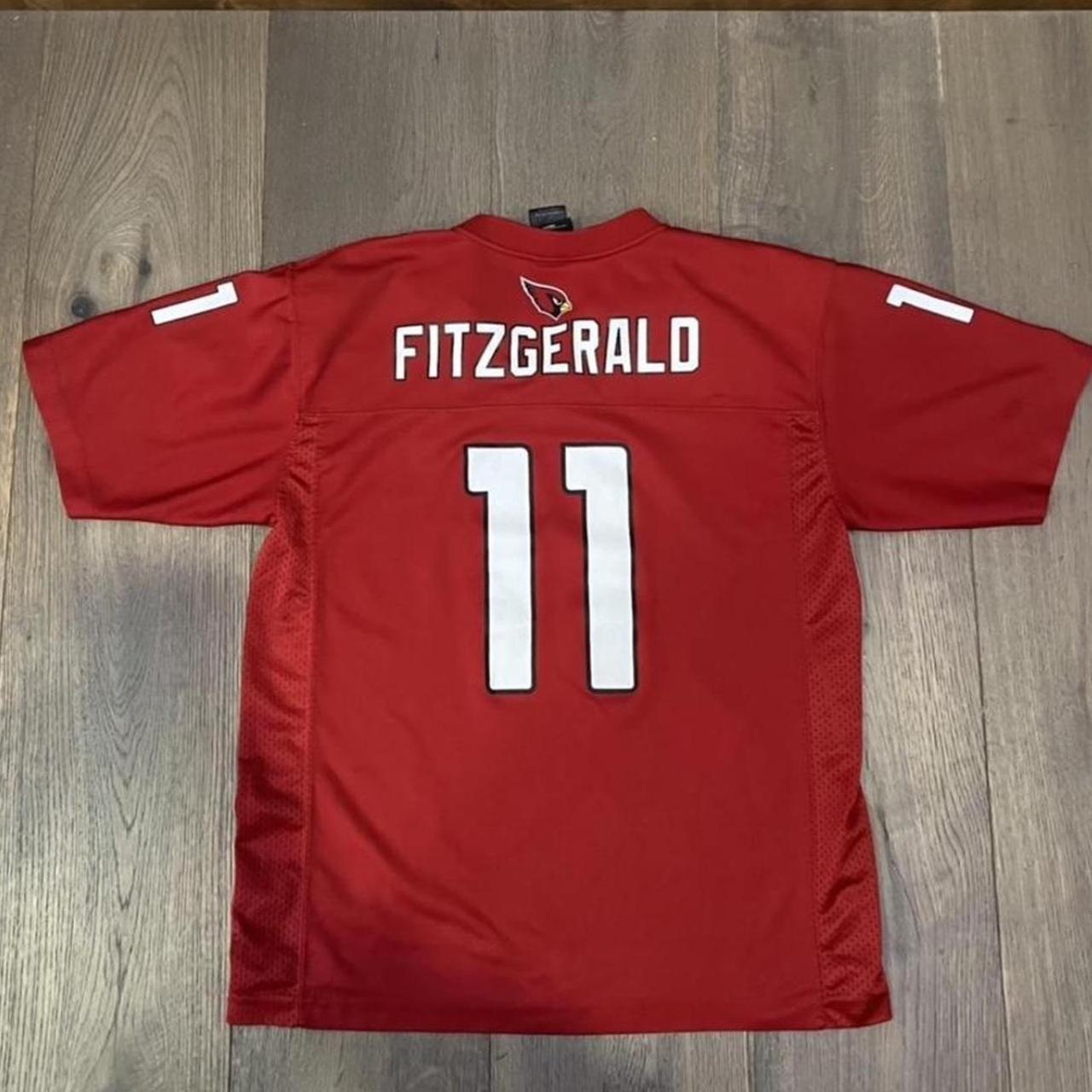 Large Red Larry Fitzgerald Jersey #football - Depop