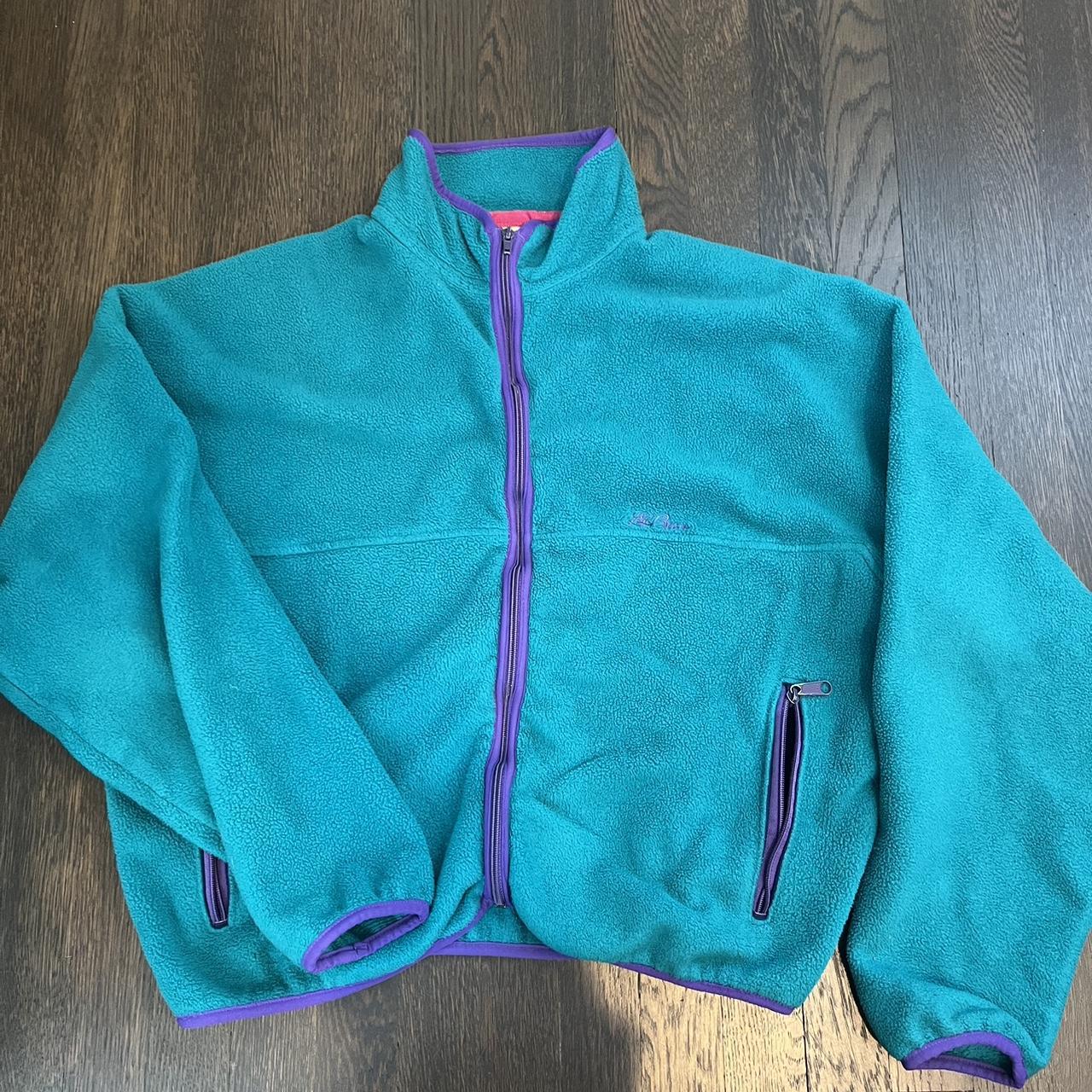 Vintage LL Bean fleece zip up! size... - Depop