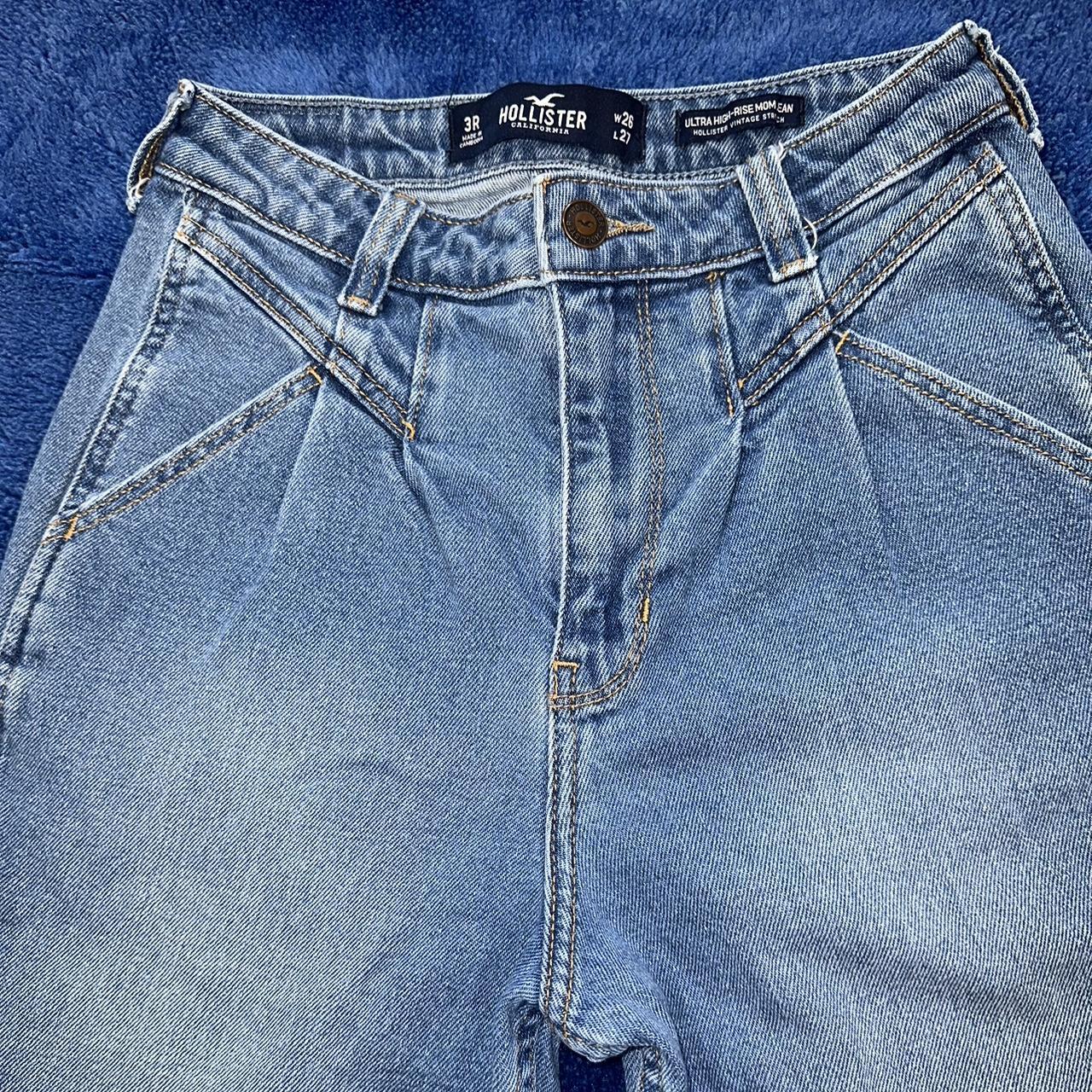 Ultra high rise hollister jeans 3S W26 L27... - Depop