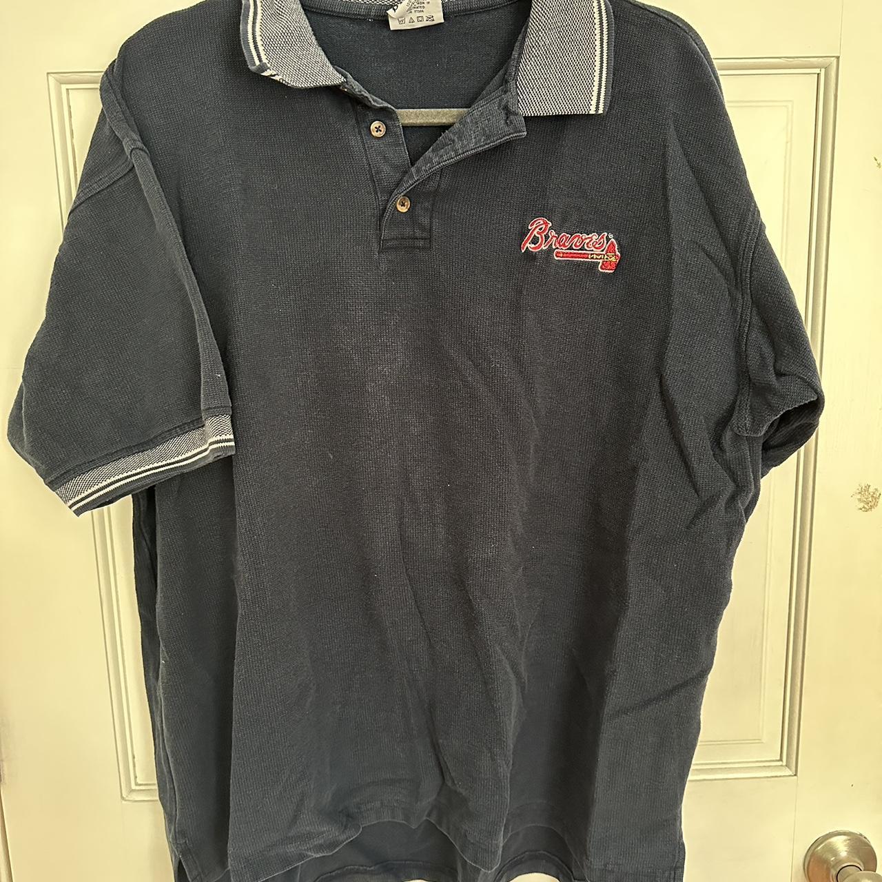 Vintage Atlanta Braves polo shirt #vintage #braves - Depop