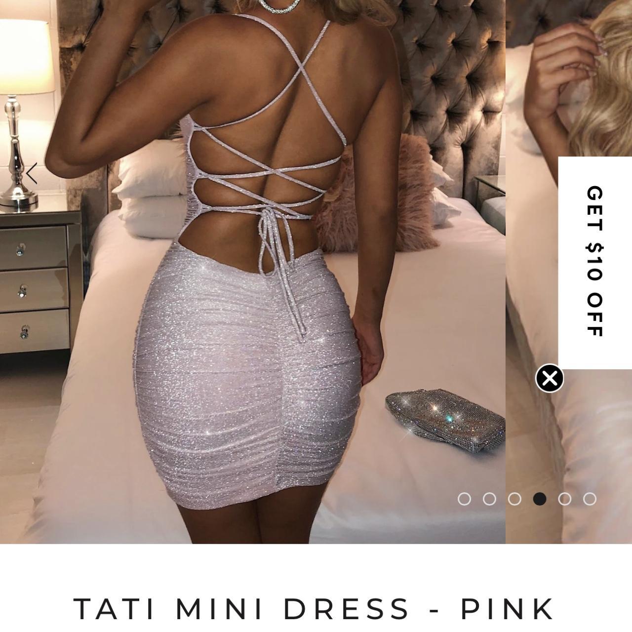 Tati Mini Dress - Pink Sparkle – BABYBOO