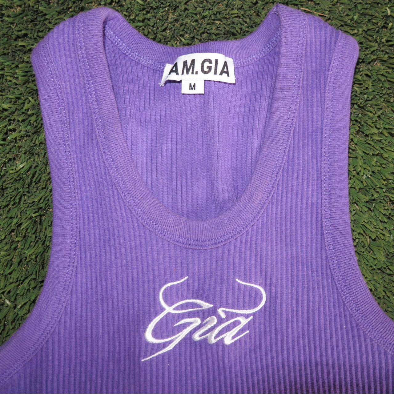 IAMGIA purple crop tank top 💜 tagged a size M but... Depop