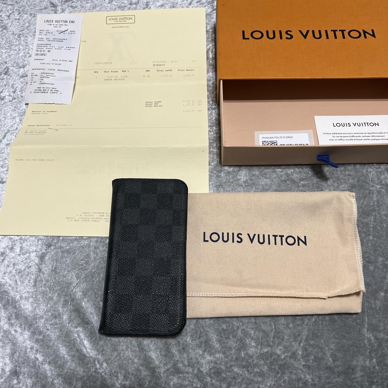 Genuine Louis Vuitton iPhone XR folio case folding - Depop