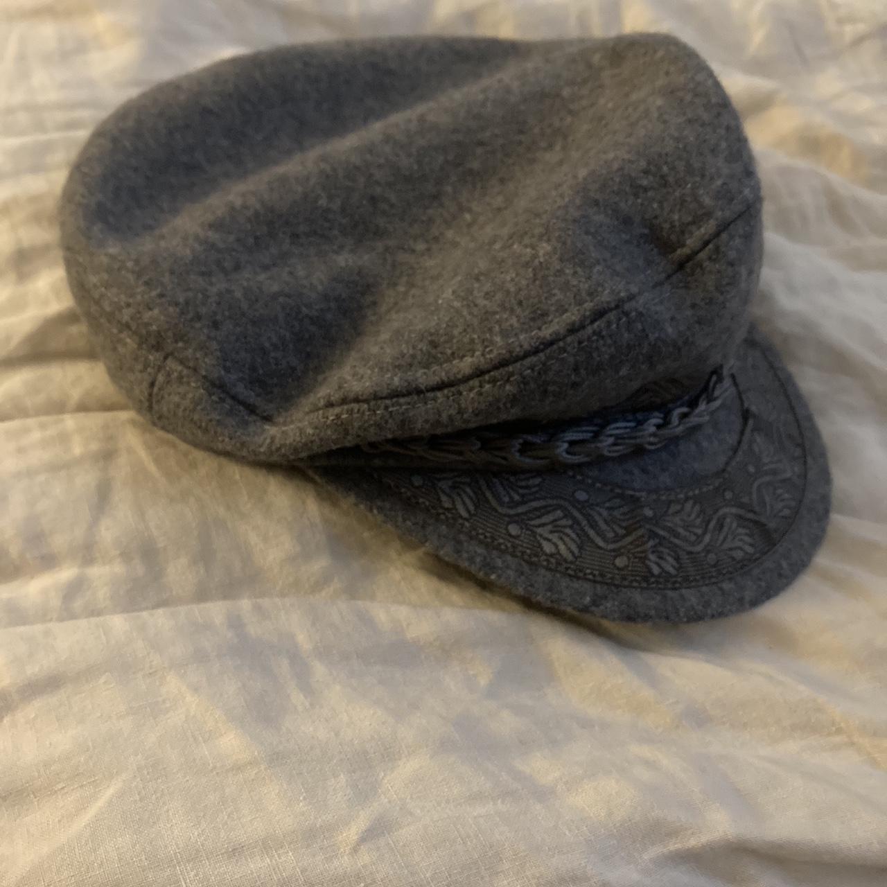 Vintage paper boy hat great condition Grey - Depop